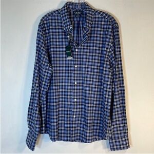 Lauren Ralph Lauren Regular Fit Stretch Plaid Button Down Shirt. Men’s L. NWT.